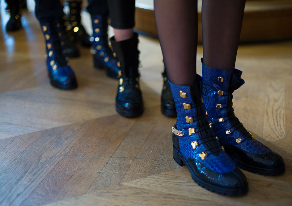 christian louboutin military boots
