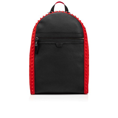 Christian Louboutin Backparis Leather Backpack in Black for Men Mens Bags Backpacks 